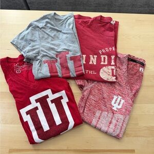 Indiana University T-Shirts - Red and Gray